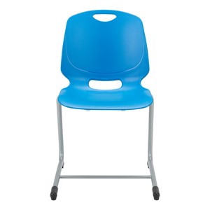 Academic Cantilever Stacking Chair - Brilliant Blue