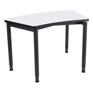 Profile Series Right Curve Whiteboard Mobile Stacking Collaborative Desk
