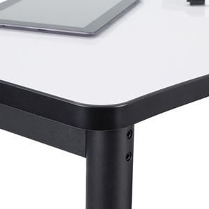 Profile Series Right Curve Mobile Whiteboard Stacking Collaborative Desk - Edge Band