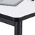 Profile Series Right Curve Mobile Whiteboard Stacking Collaborative Desk - Edge Band