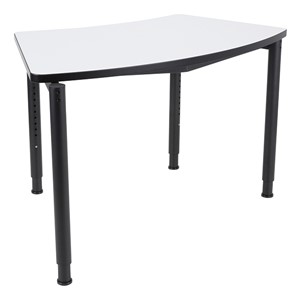 Profile Series Right Curve Mobile Whiteboard Stacking Collaborative Desk