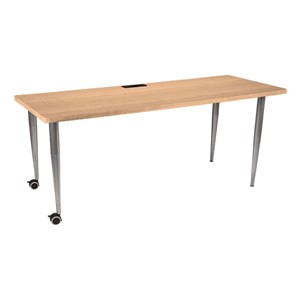 Mobile Seminar Table w/ Electrical & USB Option - Maple