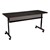 Adjustable-Height Computer Desk w/ Electrical  & USB Option (24" W x 72" L) - Black front