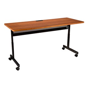 Adjustable-Height Computer Desk w/ Electrical & USB Option - Cherry