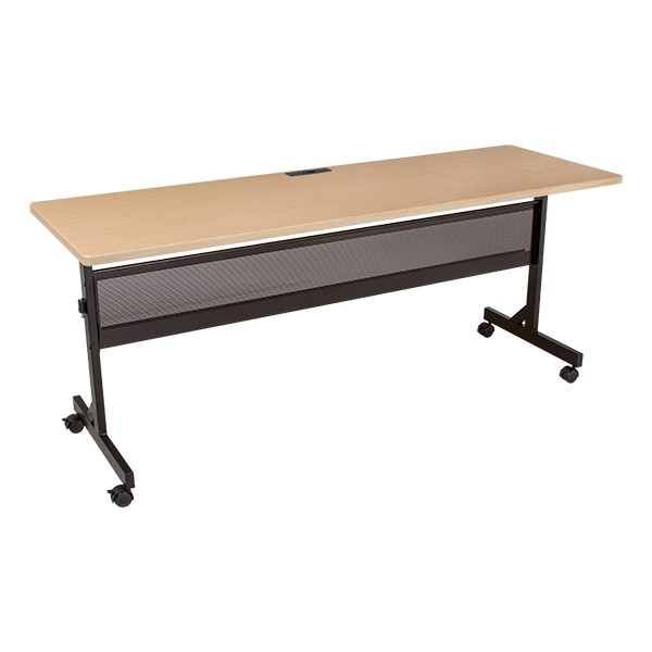 Merit Series III Flip Top Training Table - Rectangle - Maple