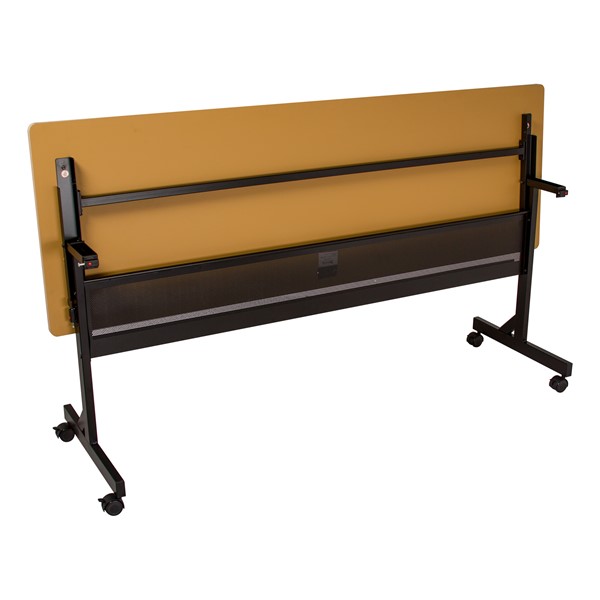 Merit Series III Flip Top Training Table - Rectangle - Flipped - Back