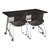 Heavy-Duty Mobile Computer Table & Stack Chair Bundle