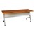 Heavy-Duty Mobile Computer Table & Stack Chair Bundle - Heavy-Dut Mobile Computer Table - Cherry