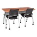 Wishbone Leg Flipper Table & Nesting Chair Bundle