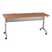 Heavy-Duty Adjustable-Height Flipper Table (24" W x 72" L) - Cherry