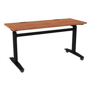 Pneumatic Height-Adjustable Sit-to-Stand Training Table w/ Electric - Cherry