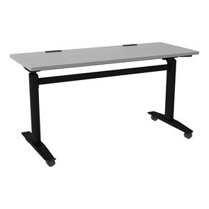 Pneumatic Height-Adjustable Sit-to-Stand Training Table w/ Electric (24" W x 60" L)  - Gray