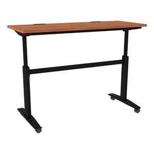 Pneumatic Height Adjustable Sit-to-Stand Training Table - Shown at standing height