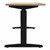 Pneumatic Height Adjustable Sit-to-Stand Training Table - Side view