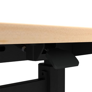 Pneumatic Height-Adjustable Sit-to-Stand Training Table w/ Electric - Easy to use lever for height adjustment