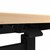 Pneumatic Height-Adjustable Sit-to-Stand Training Table w/ Electric - Easy to use lever for height adjustment