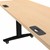 Pneumatic Height Adjustable Sit-to-Stand Training Table - Wire management grommets