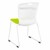 Edison Upholstered Sled-Base Tablet Arm Chair - Back View