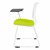 Edison Upholstered Sled-Base Tablet Arm Chair - Side View - Tablet Up