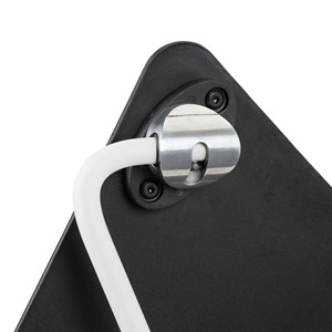 Fold-away tablet arm