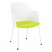 Edison Upholstered Cove Chair with Apple Green Seat Cushion