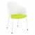 Edison Upholstered Cove Chair with Apple Green Seat Cushion