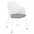 Edison Upholstered Cove Chair with Graphite Seat Cushion
