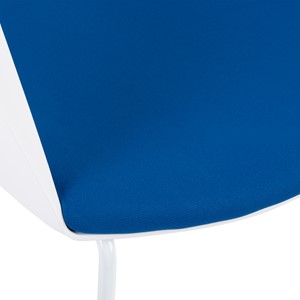 Comfortable upholstered foam seat cushion - Brilliant Blue