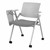 Newton Upholstered Mobile Nesting Chair w/ Tablet Arm - Tablet Folded Down