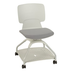 Edison Upholstered Mobile Pod Chair - Graphite