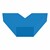 Shapes Series II Vinyl Soft Seating V-Shape (12" H) - French Blue