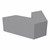 Shapes Series II Vinyl Soft Seating V-Shape (18" H) - Cool Gray