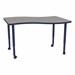 Shapes Accent Series Wave Collaborative Table - North Sea Top w/ Navy Legs