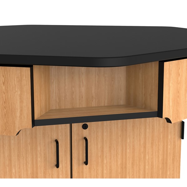 Six-Person Science Workstation w/ Phenolic Top & Drawers
