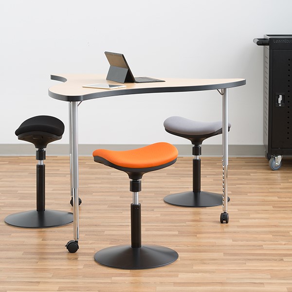 Structure Series Triangular Wave Mobile Collaborative Table w/ Laminate Top