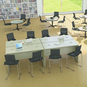 Ballard Plastic Stack Cafeteria Chair - Environmental Rendering