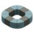 Shapes Series II Vinyl Soft Seating - Cube (gray crosshatch) - Wedge (blue crosshatch)