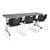 Flip & Store Blow-Molded Nesting Table - Chairs not included