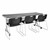 Flip & Store Blow-Molded Nesting Table - Chairs not included