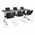 Blow-Molded Nesting Table & Heavy-Duty Stack Chair Set