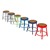 Metal Lab Stool - Fixed Height (18" H) Shown stacked