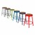 Metal Lab Stool - Fixed Height (24" H) - Shown stacked