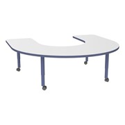 Accent Series Horseshoe Collaborative Table w/ Whiteboard Top