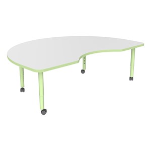 Accent Series Preschool Kidney Collaborative Whiteboard Table