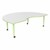 Accent Series Preschool Kidney Collaborative Whiteboard Table