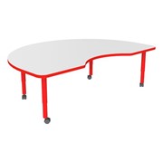 Accent Series Kidney Collaborative Table w/ Whiteboard Top