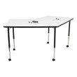 Structure Series Boomerang Mobile Collaborative Whiteboard Table