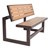 Wood Grain Plastic Convertible Bench