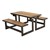 Wood Grain Plastic Convertible Benches
