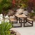 Wood Grain Plastic Convertible Benches